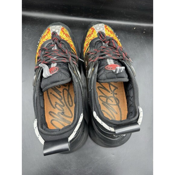 VERSACE Chain Reaction Tessuto St.Heritage+Crosta+Vitello Nero Men’s EU 45 US 12 main image 5